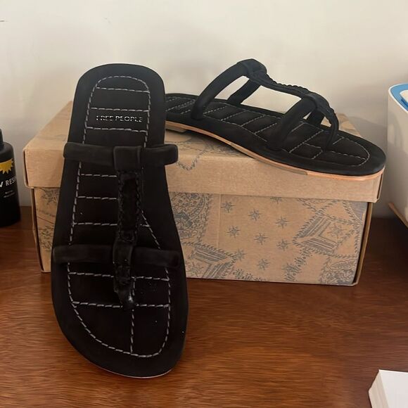 Free People Hadden Sandals in Black 9.5 - Picture 4 of 7
